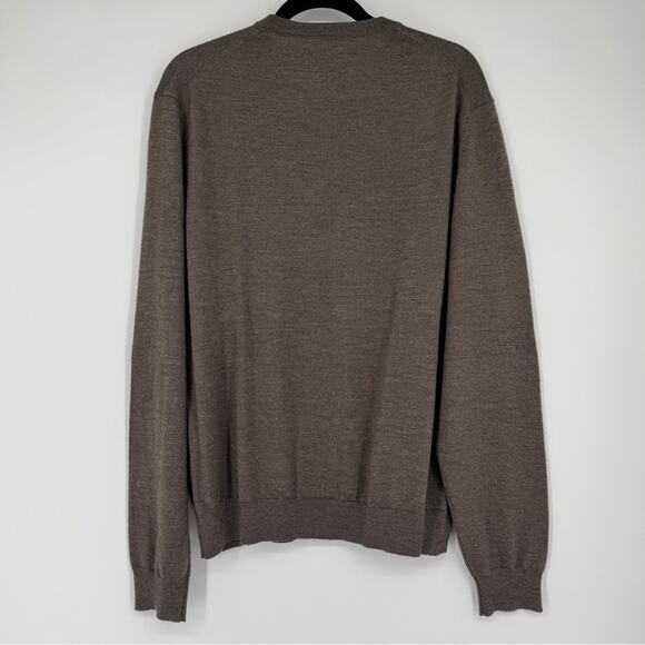 Joseph & Lyman Men's Brown‎ 100% Merino Wool Crewneck Sweater Size XL - Picture 3 of 3